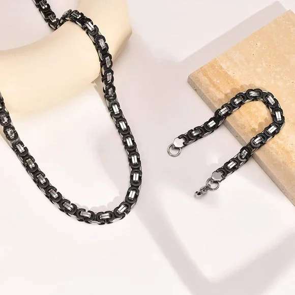 Bikers Bracelet Chain Set